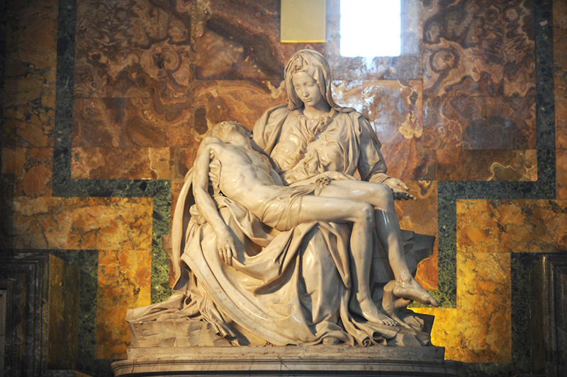 ▲ 미켈란젤로 1498~1499년 作 <피에타>