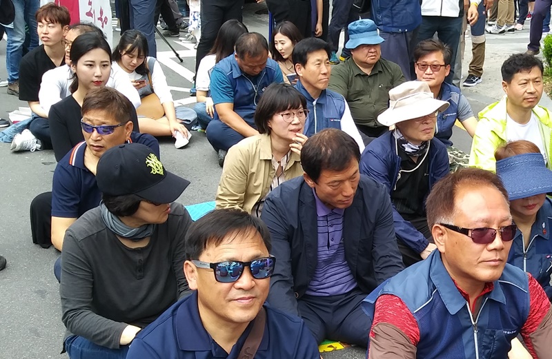 ▲ 조수지 대의원은 지난 5월 19일 광주 금남로에서 열린 5.18 민중항쟁 정신계승 전국노동자대회에 참가했다.