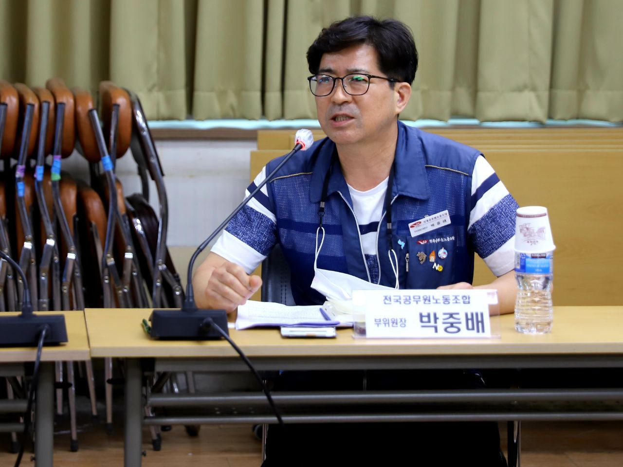 ▲ 공무원노조 박중배 부위원장이 발언하고 있다.
